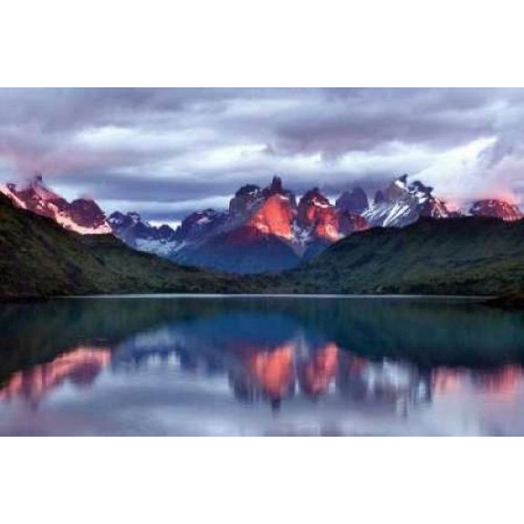 Dawn Torres del Paine Poster Print by Larry Malvin (12 x 18)