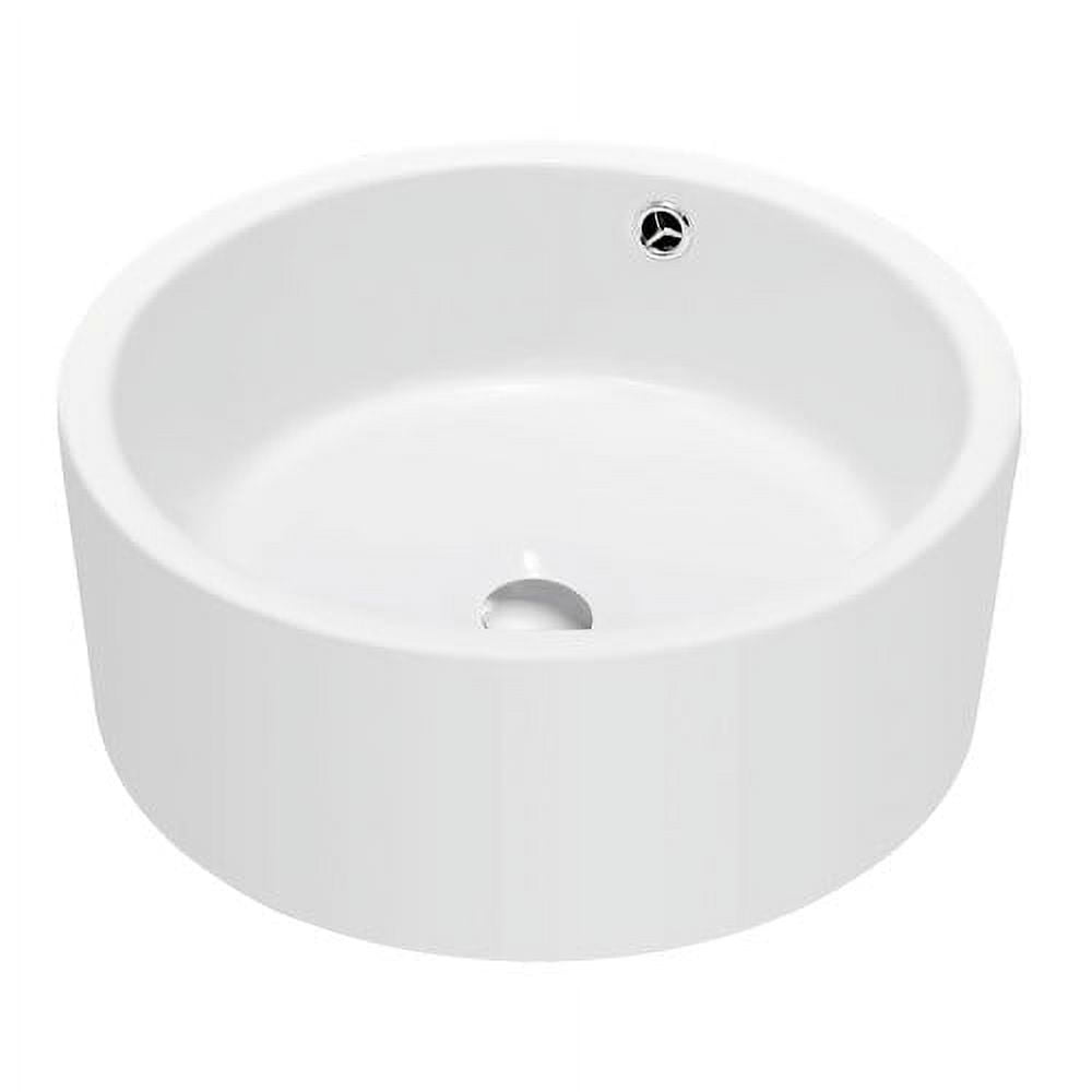 Dawn 25" White Ceramic Above-Counter Art Basin