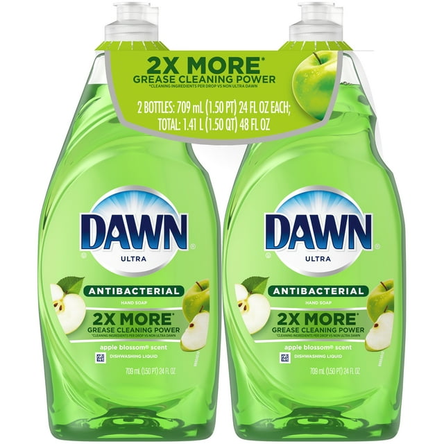 Dawn Ultra Antibacterial Dish Soap, New Powerful Apple Blossom Formula