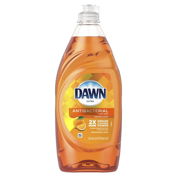 Dawn Ultra Antibacterial Dishwashing Liquid Dish Soap, Orange Scent, 19.4 fl oz