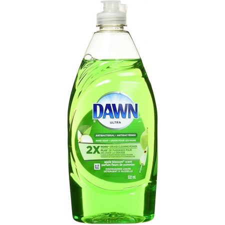 Dawn Ultra Antibacterial Hand Soap, Dishwashing Liquid Dish Soap, Apple Blossom, 532 mL