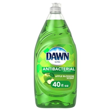 Dawn Ultra Antibacterial Hand Soap, Dishwashing Liquid Dish Soap, Apple Blossom Scent, 40 fl oz