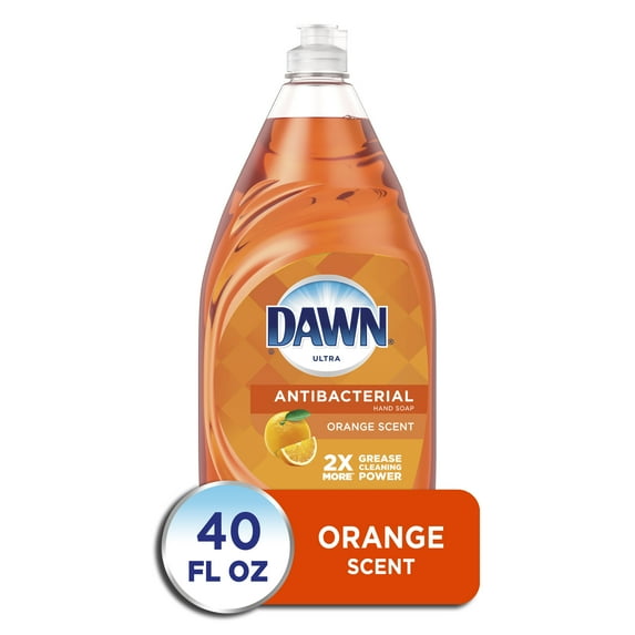 Dawn Ultra Antibacterial Liquid Dish Soap, Orange Scent, 40 Fl Oz