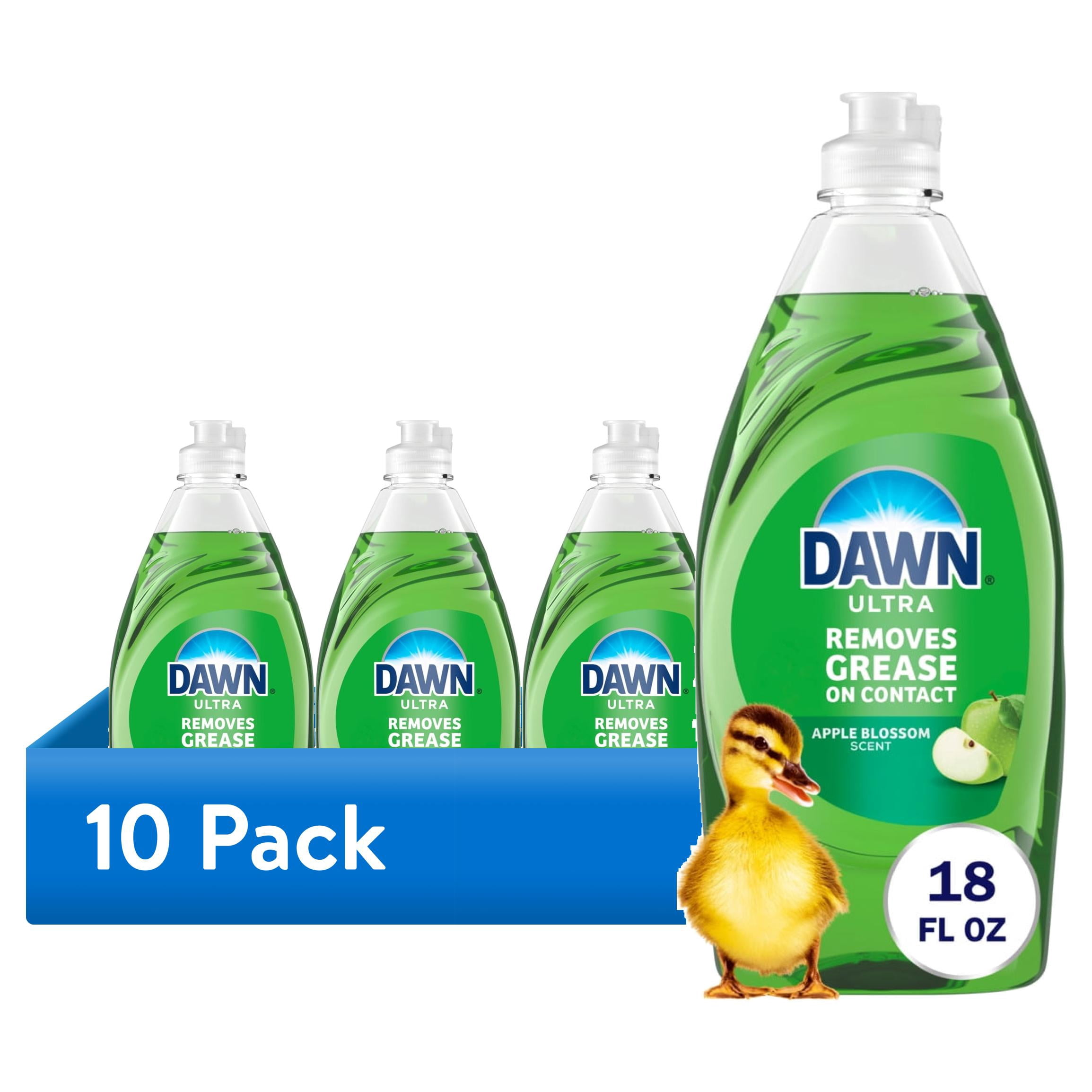 (10 pack) Dawn Ultra, Dish Soap Apple Blossom, 18oz