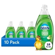 10 pack Dawn Ultra, Dish Soap Apple Blossom, 18oz