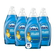 Dawn Ultra Dish Soap Liquid, Dishwashing Liquid, Grease Removal, Original, 4x24oz Bundle