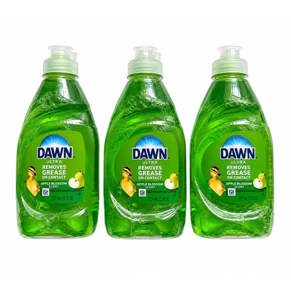 Dawn Ultra Dishwashing Liquid Apple Blossom Scent Dish Soap 7.5 fl oz  3 Pack