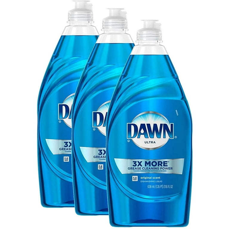 Dawn Ultra Platinum plus sponge 3-Pack 24-oz Refreshing Rain Dish Soap in  the Dish Soap department at