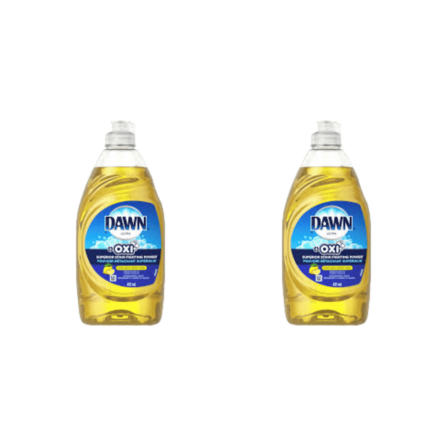 Dawn Ultra + Oxi Lemon Dish Liquid 14.5 oz × 2 Pack – 3× Grease‑Cutting Power & Superior Oxi‑Boost