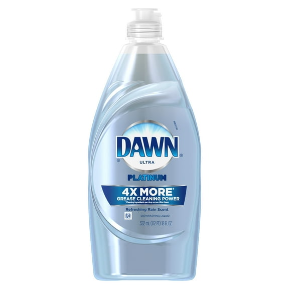 Dawn Ultra Platinum Dishwashing Liquid Refreshing Rain Scent, 18.0 FL OZ