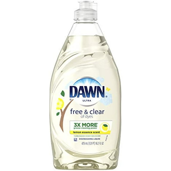 Dawn Ultra Pure Essentials Dishwashing Liquid, Lemon Essence, 16.2 Fl Oz