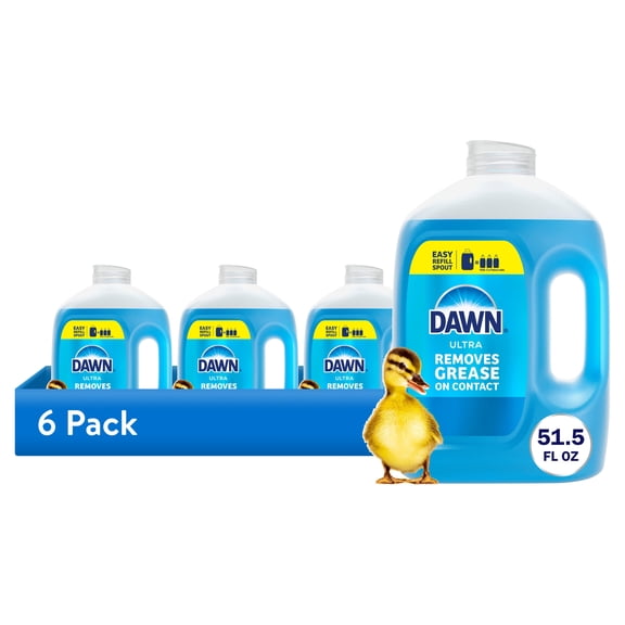 (6 pack) Dawn Ultra Refill Jug Dish Soap Original, 51.5oz