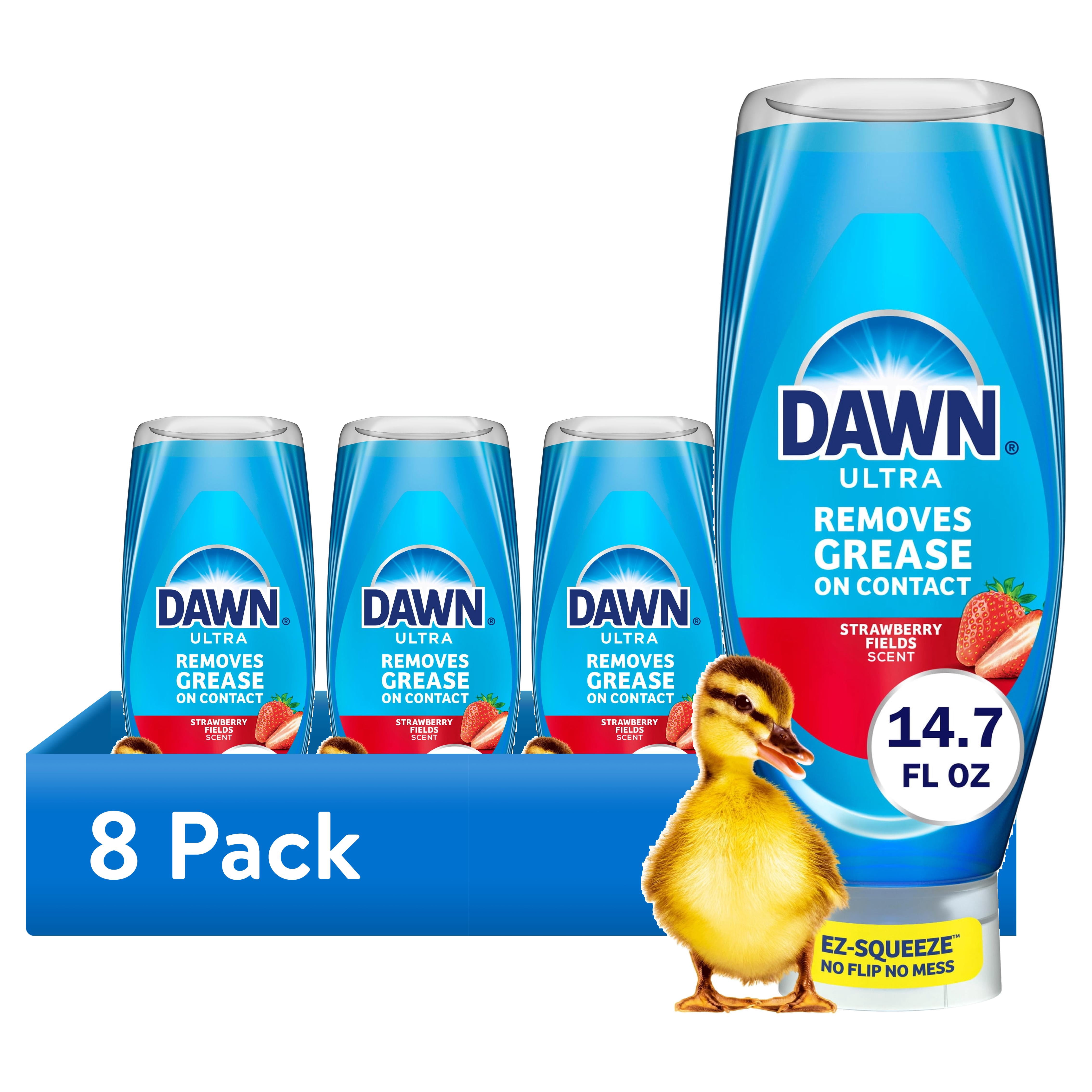 (8 pack) Dawn UltraEZ Squeeze Dish Soap Strawberry Fields, 14.7oz
