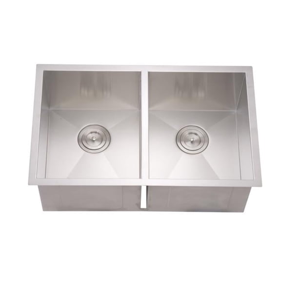 Dawn Undermount Equal Double Square Sink