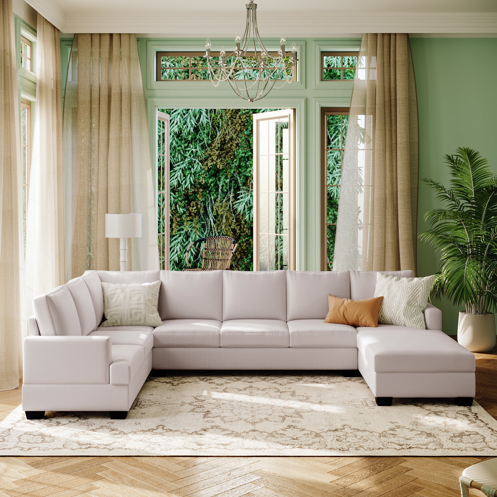 Large leather chaise lounge new arrivals