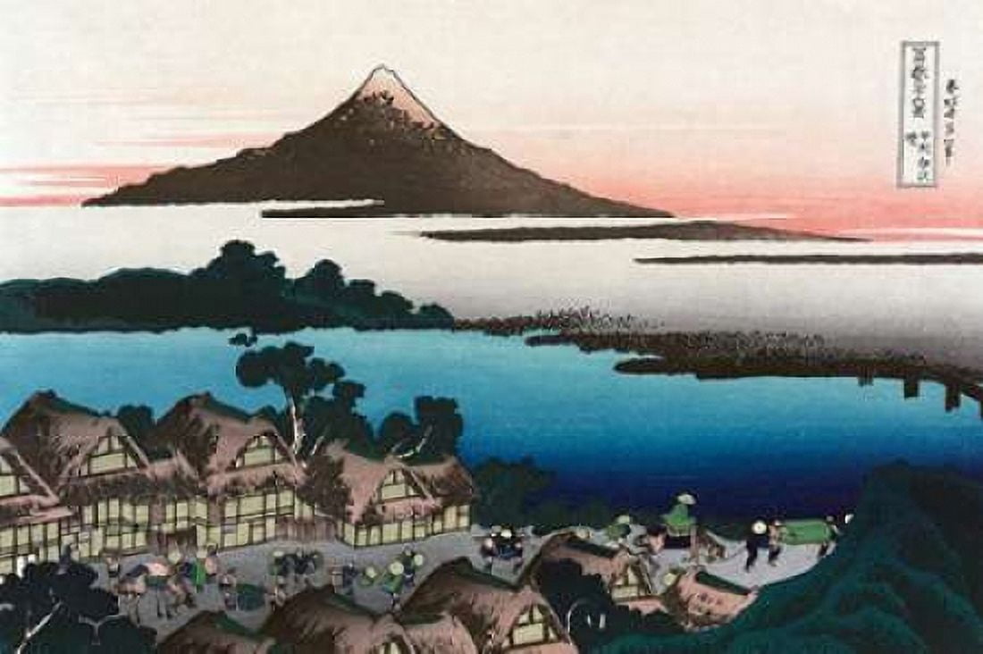 Dawn at Isawa in Kai Province 1830 Canvas Art - Hokusai (24 x 36)