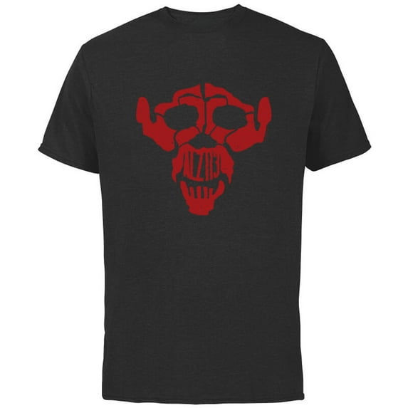 Dawn of the Planet of the Apes ALZ-113 Simian Flu Ape Skull - Short Sleeve Cotton T-Shirt for Adults - Customized-Black