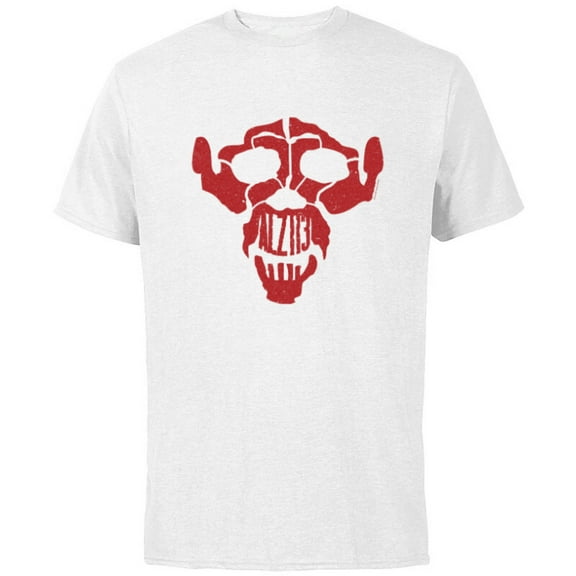 Dawn of the Planet of the Apes ALZ-113 Simian Flu Ape Skull - Short Sleeve Cotton T-Shirt for Adults - Customized-White