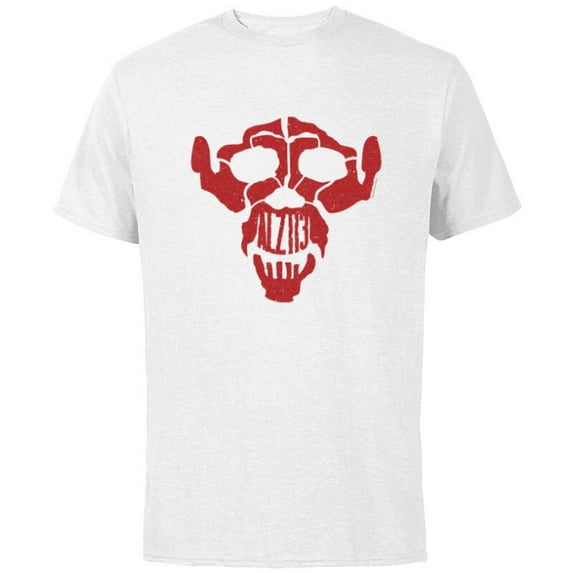 Dawn of the Planet of the Apes ALZ-113 Simian Flu Ape Skull - Short Sleeve Cotton T-Shirt for Adults - Customized-White