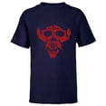 thumbnail image 1 of Dawn of the Planet of the Apes ALZ-113 Simian Flu Ape Skull - Short Sleeve T-Shirt for Kids - Customized-Navy, 1 of 5
