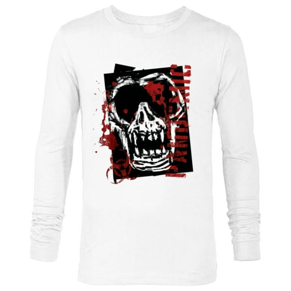 Dawn of the Planet of the Apes Biohazard Pandemic Ape Skull - Long Sleeve T-Shirt for Men - Customized-White