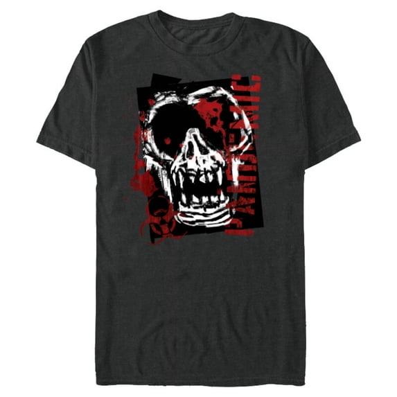 Dawn of the Planet of the Apes Biohazard Pandemic Ape Skull - Short Sleeve Blended T-Shirt for Adults - Customized-Dark Heather
