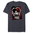 thumbnail image 1 of Dawn of the Planet of the Apes Biohazard Pandemic Ape Skull - Short Sleeve Blended T-Shirt for Adults - Customized-Navy Heather, 1 of 5
