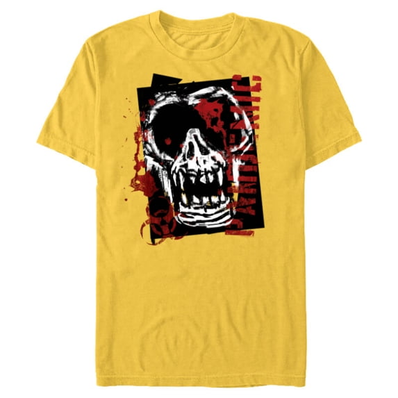 Dawn of the Planet of the Apes Biohazard Pandemic Ape Skull - Short Sleeve Blended T-Shirt for Adults - Customized-Yellow