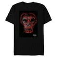 thumbnail image 1 of Dawn of the Planet of the Apes Biohazard Symbol Caesar Face - Short Sleeve Blended T-Shirt for Adults - Customized-Black, 1 of 5