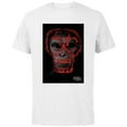 thumbnail image 1 of Dawn of the Planet of the Apes Biohazard Symbol Caesar Face - Short Sleeve Cotton T-Shirt for Adults - Customized-White, 1 of 5