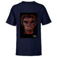 thumbnail image 1 of Dawn of the Planet of the Apes Biohazard Symbol Caesar Face - Short Sleeve T-Shirt for Kids - Customized-Navy, 1 of 5