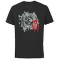 thumbnail image 1 of Dawn of the Planet of the Apes Caesar Roar and Star Symbol - Short Sleeve Cotton T-Shirt for Adults - Customized-Black, 1 of 5