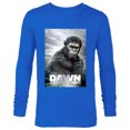 thumbnail image 1 of Dawn of the Planet of the Apes Caesar in Paint Movie Poster - Long Sleeve T-Shirt for Men - Customized-Navy, 1 of 5