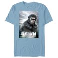 thumbnail image 1 of Dawn of the Planet of the Apes Caesar in Paint Movie Poster - Short Sleeve Blended T-Shirt for Adults - Customized-Ocean Blue, 1 of 5