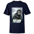 thumbnail image 1 of Dawn of the Planet of the Apes Caesar in Paint Movie Poster - Short Sleeve T-Shirt for Kids - Customized-Navy, 1 of 5