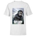 thumbnail image 1 of Dawn of the Planet of the Apes Caesar in Paint Movie Poster - Short Sleeve T-Shirt for Kids - Customized-White, 1 of 5
