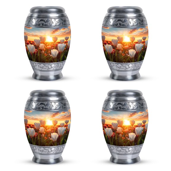 Dawn's Bloom Keepsake Urns For Ashes Small - Urns For Ashes Adult Female Mother - Urns For Human Ashes Adult Male Dad - Mini Urns For Ashes Adult Set Of 4 (Size-3inch,4pcs)