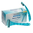 thumbnail image 1 of DawnMist Triple Play Personal Razor with Lubricating Strip Single Edge Triple Blade Teal 10 per Box DR3886, 1 of 5
