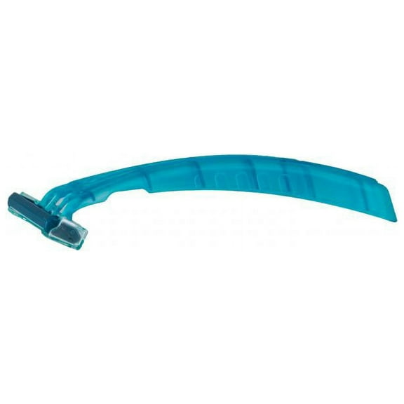 DawnMist Triple Play Razor, Plastic Handle, Triple Blade, Pivot Head, Lubricated Strip, Disposable, Teal, 10 Count