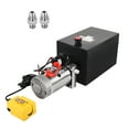thumbnail image 1 of Dawot 12V DC Hydraulic Pump 15 Quart Hydraulic Power Unit Metal Reservoir Dump Trailer Pump for Dump Trailer Car Lifting Forklifts Lifting Platforms, 1 of 13
