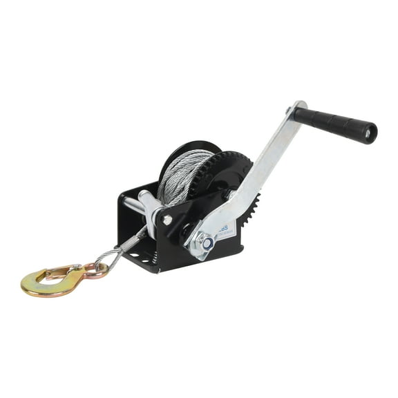 Dawot Hand Winch Boat Trailer Winch Heavy Duty Hook with 33ft Steel Cable Trailer Winch, Ratchet Manual Winch for Trailers ATV UTV Boat Marine