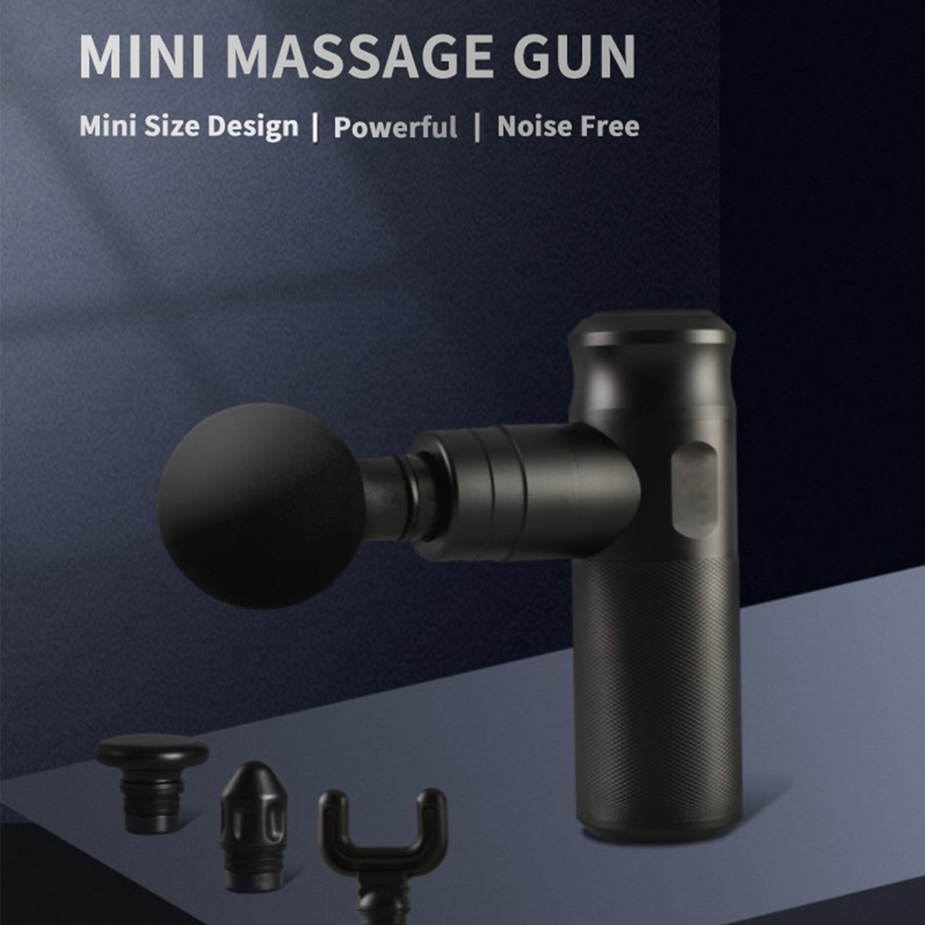 Dawot Muscle Massage Gun Percussion Deep Tissue with 4 Adjustable Speeds and 4 Heads Portable Body Pain Relief Muscle Massager for Office Gym Home