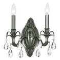 thumbnail image 1 of 5562-PW-CL-S-Crystorama Lighting-Dawson - Two Light Wall Sconce in Timeless Style - 11.5 Inches Wide by 9.75 Inches High-Pewter Finish-Swarovski, 1 of 7