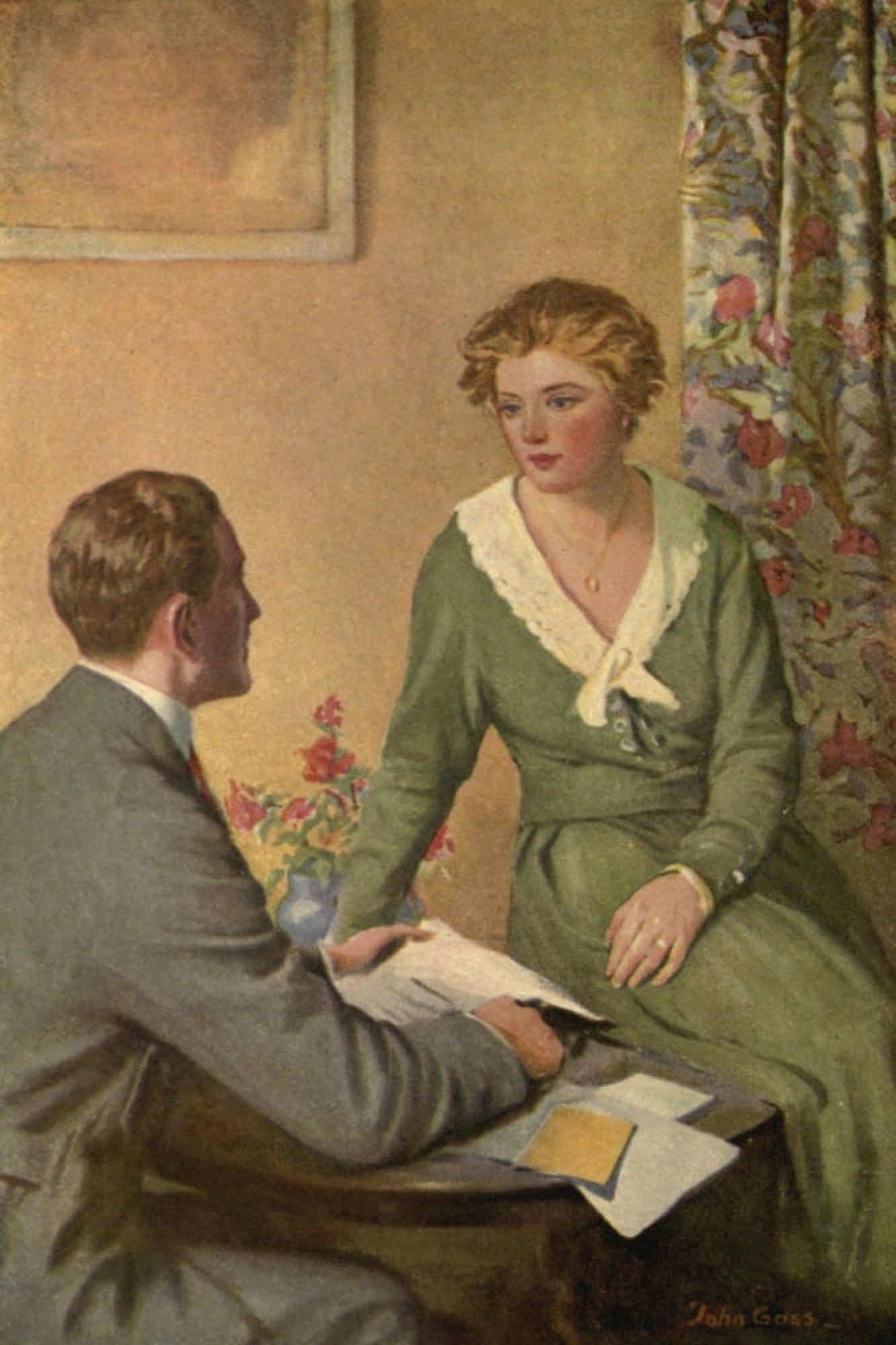Dawson Black 1918 Betty Canvas Art - John Goss (24 x 36)