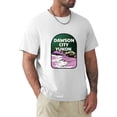 thumbnail image 1 of Dawson City Yukon Canada Northern Lights Retro Travel Souvenir Unisex T-Shirt, for men & women, up to size 5XL., 1 of 3