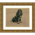 thumbnail image 1 of Dawson, Lucy 18x15 Gold Ornate Wood Framed with Double Matting Museum Art Print Titled - Spaniel, 1 of 4
