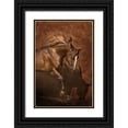 thumbnail image 1 of Dawson, Robert 11x14 Black Ornate Wood Framed with Double Matting Museum Art Print Titled - Horse Dancer, 1 of 4