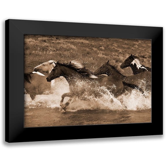 Dawson, Robert 14x11 Black Modern Framed Museum Art Print Titled - River Race