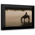 thumbnail image 1 of Dawson, Robert 14x11 Black Modern Framed Museum Art Print Titled - Texas Sunset ~ Sepia, 1 of 5