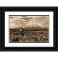 thumbnail image 1 of Dawson, Robert 14x11 Black Ornate Wood Framed with Double Matting Museum Art Print Titled - Ridin Fences I   sepia, 1 of 4